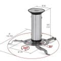 Uchwyt do projektora Opticum NEO - sufitowy, 360 stopni, do 10kg