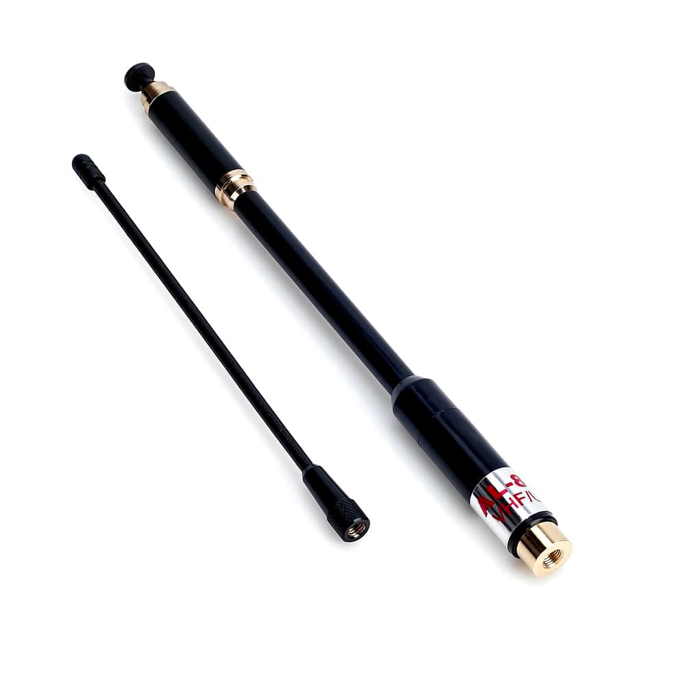 Radiora AL-800 SMA-M długość 85/22cm 2-częściowa antena VHF/UHF do duobanderów, skanerów, SDR np. Wouxun KG-UV9D, KG-UV8D, Baofeng UV-3R, Icom IC-R6, Yaesu itp.