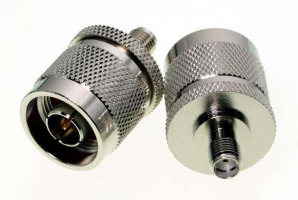 Przejściówka SMA-F / wtyk N (adapter z wtyku SMA na wtyk N) PTFE/GOLD # KONEKTOR PRO #