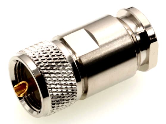 Wtyk UC-1 skręcany PL 259/9 na gruby przewód 10mm np. RG-213, RF-10, H-1000, HyperFlex 10 itp. superjakość PTFE/GOLD # KONEKTOR PRO #