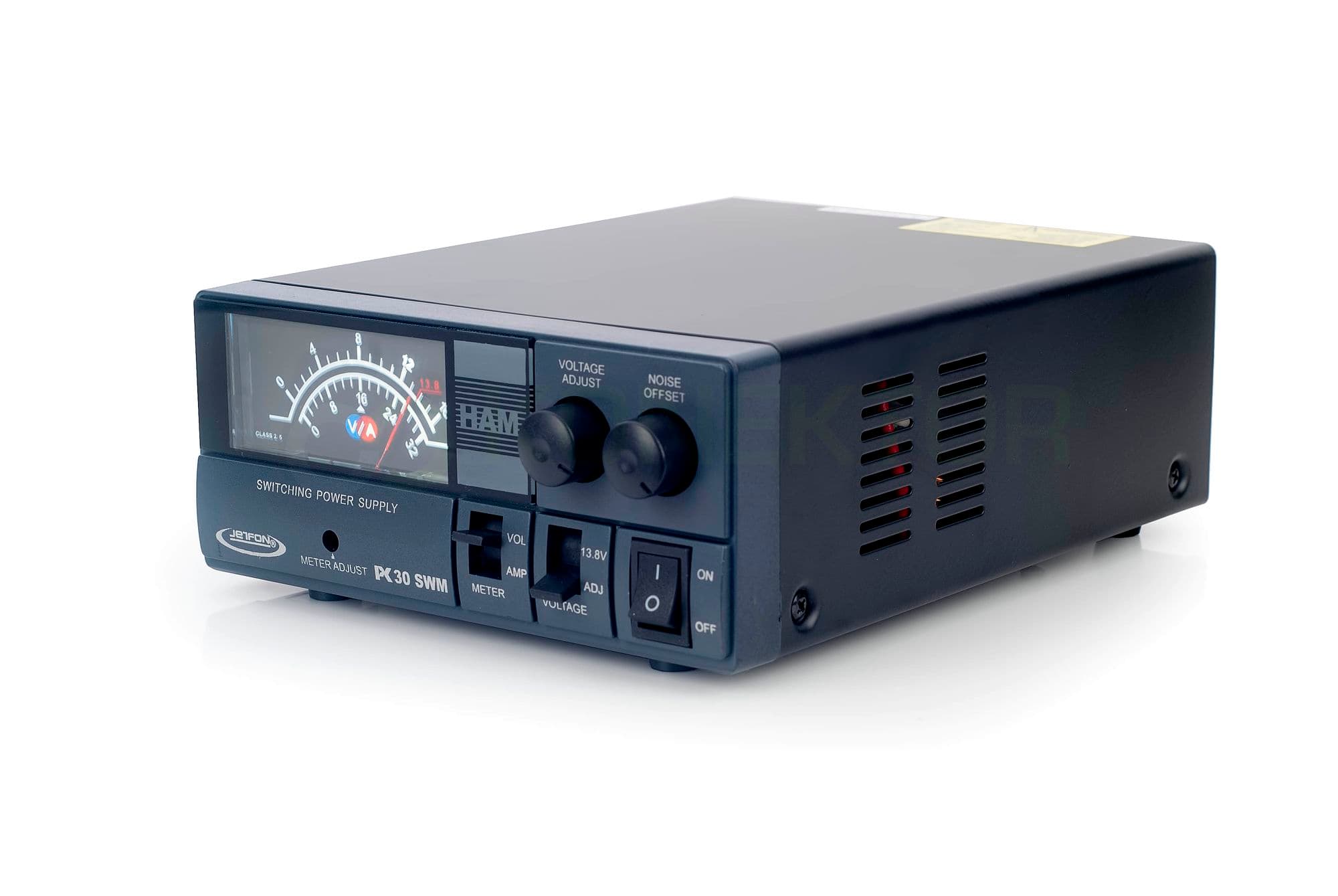 Jetfon PC-30 SWM kompaktowy zasilacz impulsowy 30A wskaźniki, regulacja napięcia 9-15V