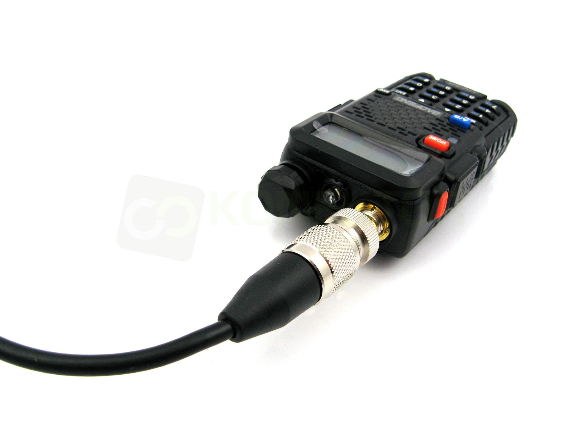 Adapter przejściówka SMA-F (żeńskie) / UC-1 do Baofeng UV-5R, UV-82 - RADIORA PTFE/Gold