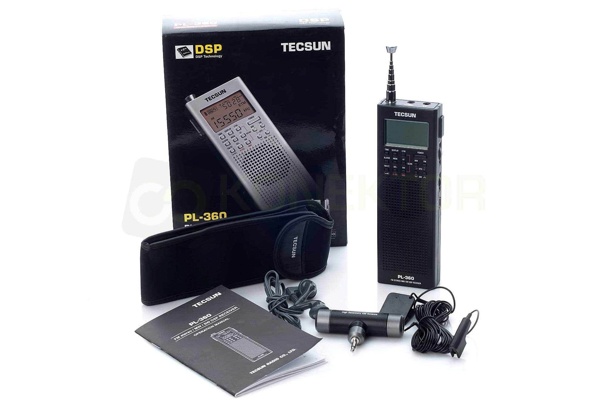 TECSUN PL-360 DSP kompaktowy odbiornik globalny (przenośny)  - FM Stereo/MW/LW/SW