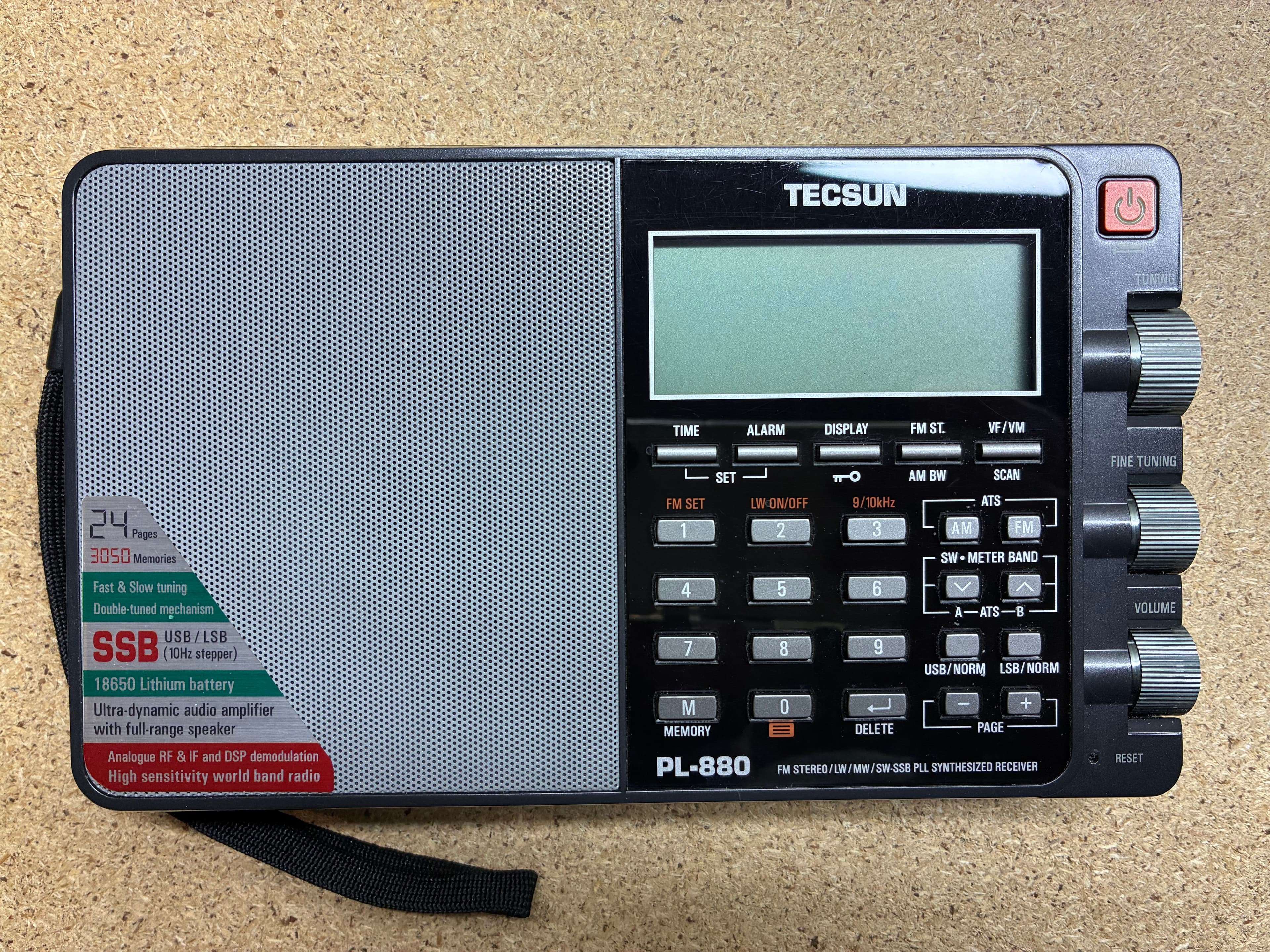 PRZECENA!! TECSUN PL-880 zaawansowany odbiornik globalny z SSB, DSP # ŚWIETNY DŹWIĘK # FM Stereo/MW/LW/SW, odsłuch CB/KF