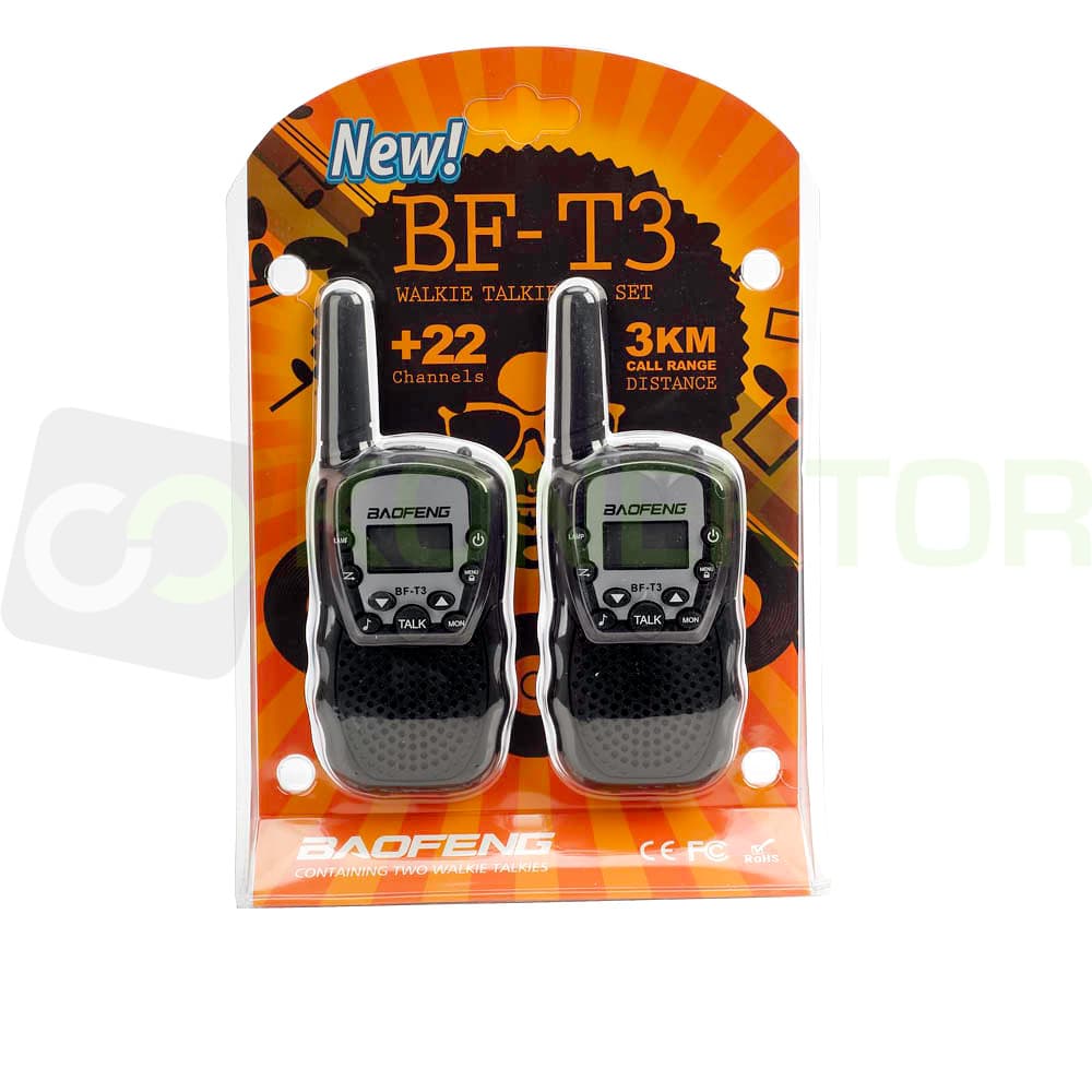 BAOFENG T3 [2szt.] krótkofalówki PMR bez zezwoleń - walkie talkie
