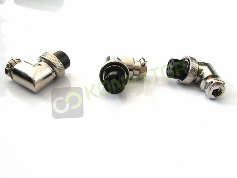 Wtyk kątowy mikrofonowy 8-PIN (obracany) np. do CB radia, KF Icom, Yaesu, Kenwood