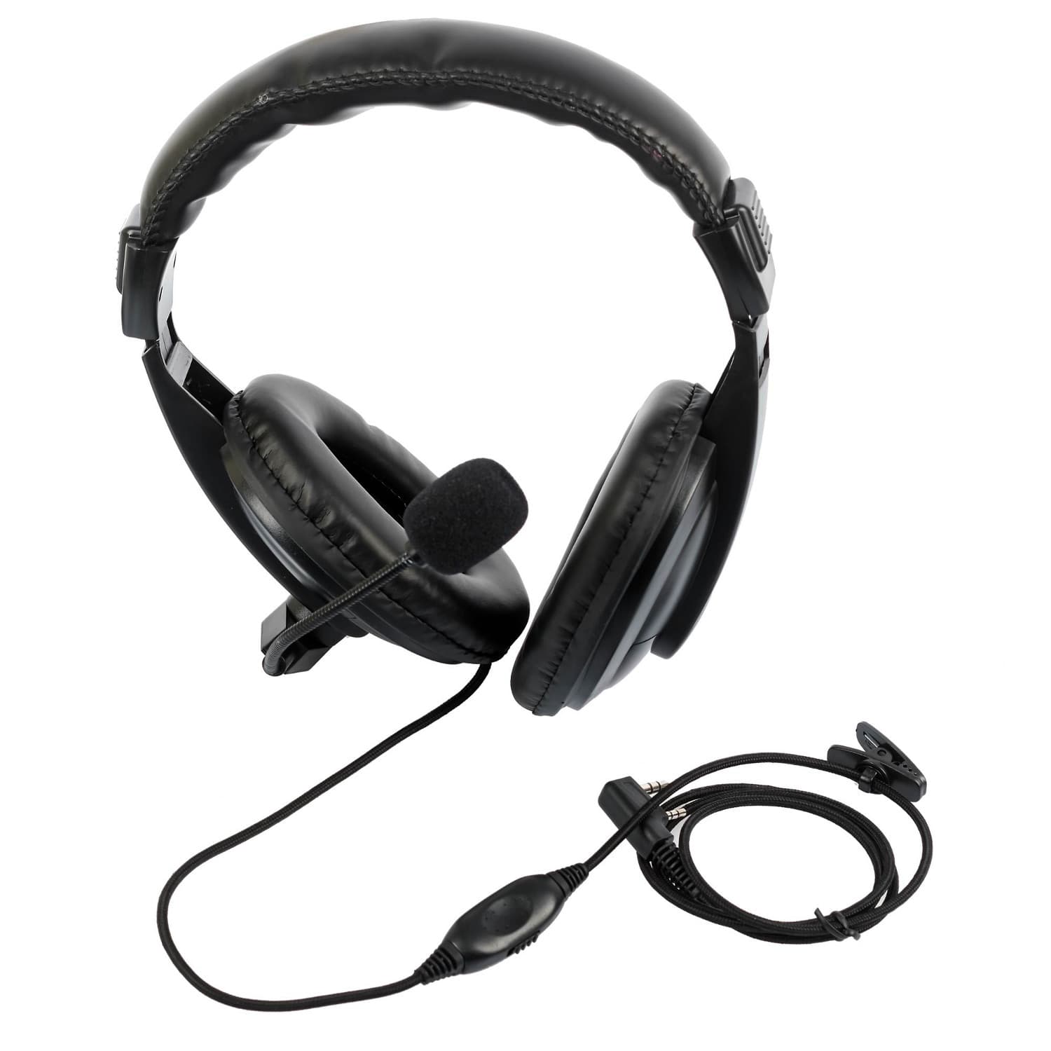 HEADSET (mikrofon na pałąku, słuchawki nauszne) wtyk K 2-pin Kenwood, Baofeng, Wouxun, TYT, Intek itp. - Radiora MIC-KEN3