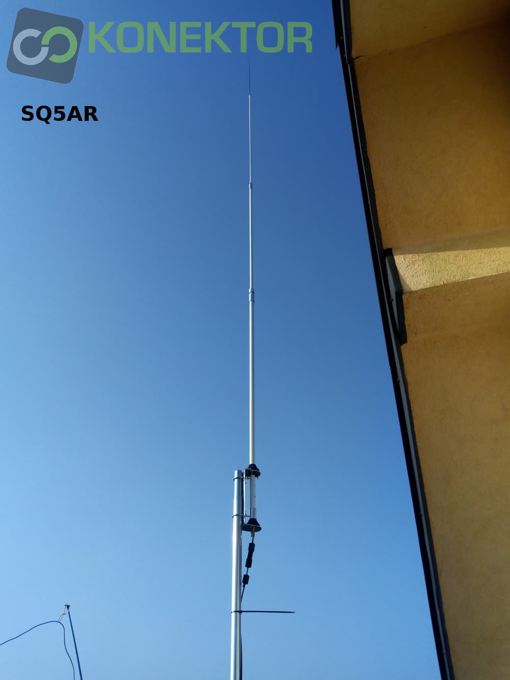 RADIORA FIBERGLASS 1/2 superwytrzymała antena bazowa CB + 10m 1/2 fali z włókna szklanego
