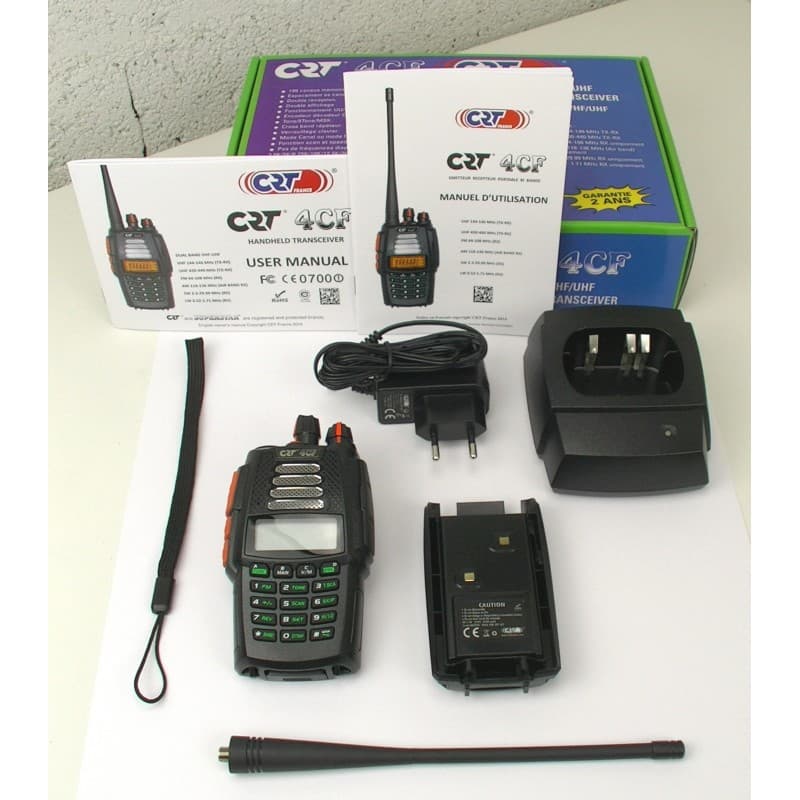 CRT 4CF V2 EXPORT radiotelefon ręczny 6W VHF/UHF + skaner częstotliwości (podobny do Wouxun KG-UV9D) AIRBAND