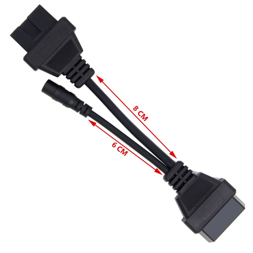 ADAPTER MITSUBISHI OBD-II 16-PIN NA 12-PIN przejściówka do interfejsów diagnostycznych