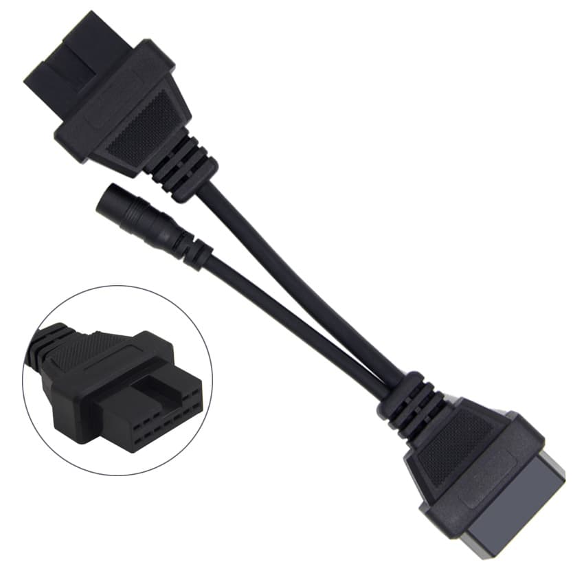 ADAPTER MITSUBISHI OBD-II 16-PIN NA 12-PIN przejściówka do interfejsów diagnostycznych