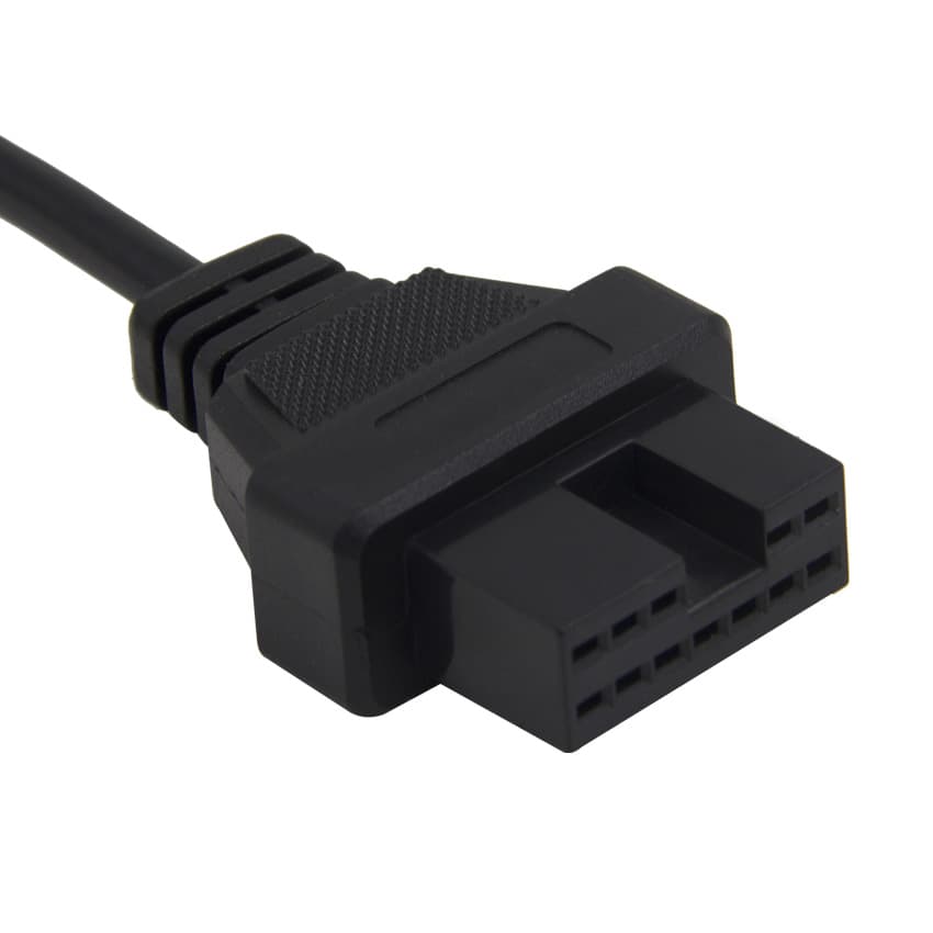 ADAPTER MITSUBISHI OBD-II 16-PIN NA 12-PIN przejściówka do interfejsów diagnostycznych