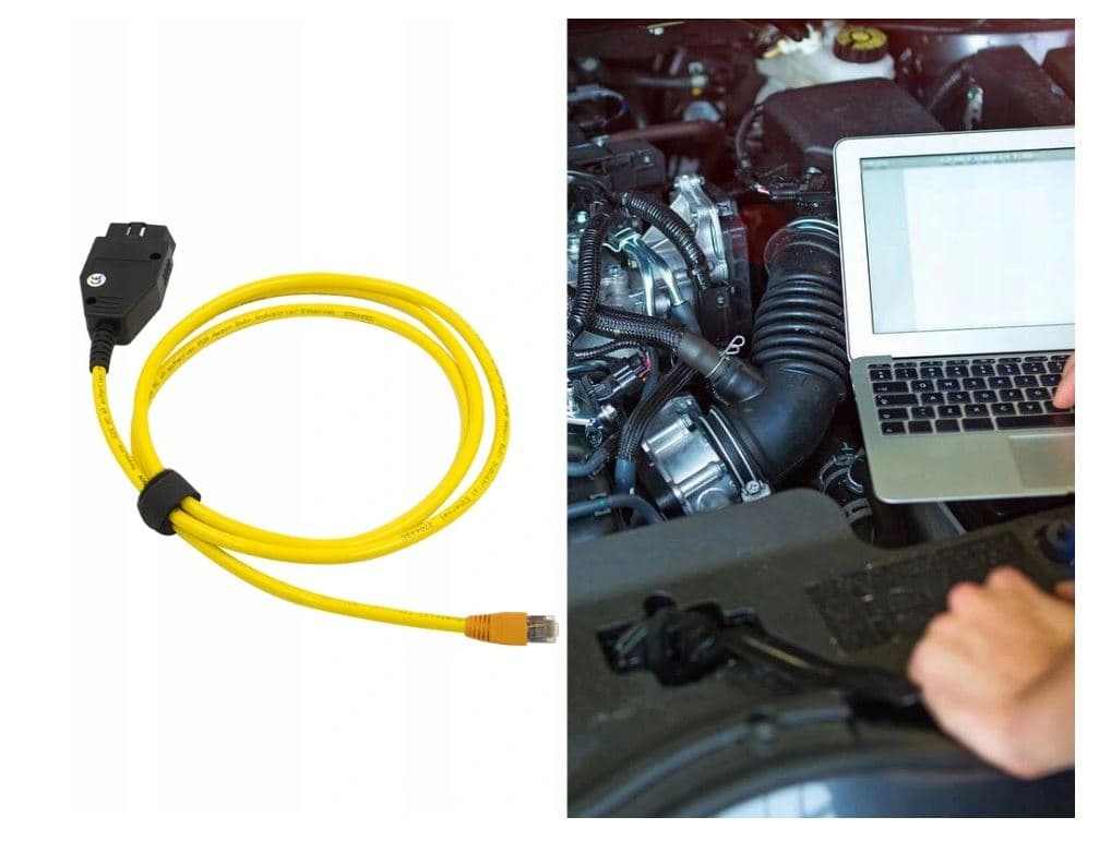 Interfejs ENET E-SYS ISTA-D ISTA-P kabel do diagnostyki BMW cała SERIA F / G / I np. F30, F10, G30, G11, i3