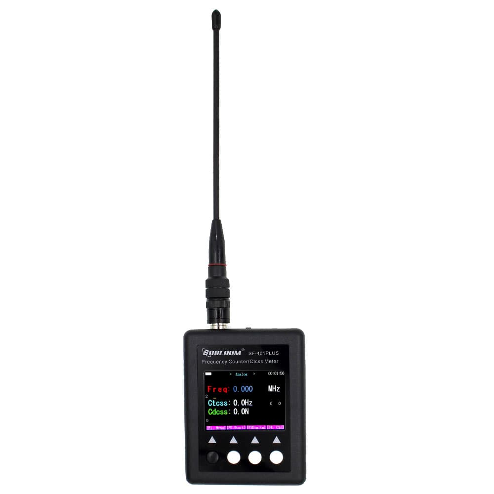 SURECOM SF-401 Plus miernik częstotliwości 27MHz - 3GHz licznik częstotliwości z TCXO skan CTCSS/DCS obsługa DMR 