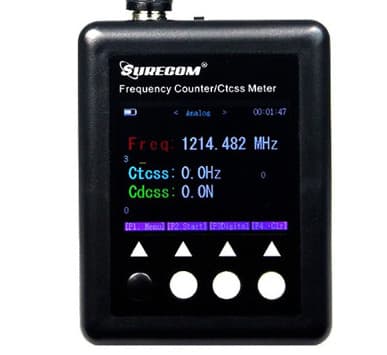 SURECOM SF-401 Plus miernik częstotliwości 27MHz - 3GHz licznik częstotliwości z TCXO skan CTCSS/DCS obsługa DMR 