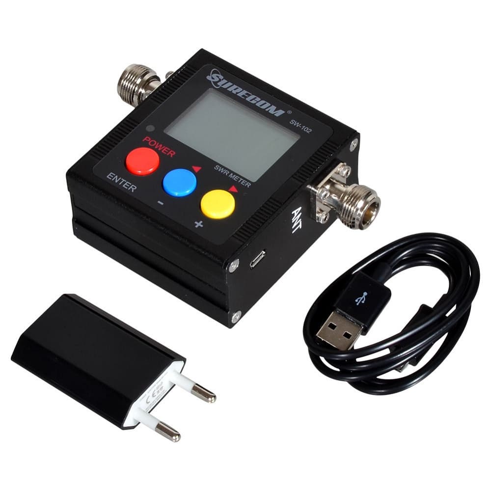 SURECOM SW-102 CYFROWY REFLEKTOMETR 125-525 MHz - miernik SWR, mocy oraz częstotliwości