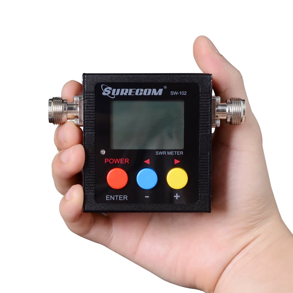SURECOM SW-102 CYFROWY REFLEKTOMETR 125-525 MHz - miernik SWR, mocy oraz częstotliwości