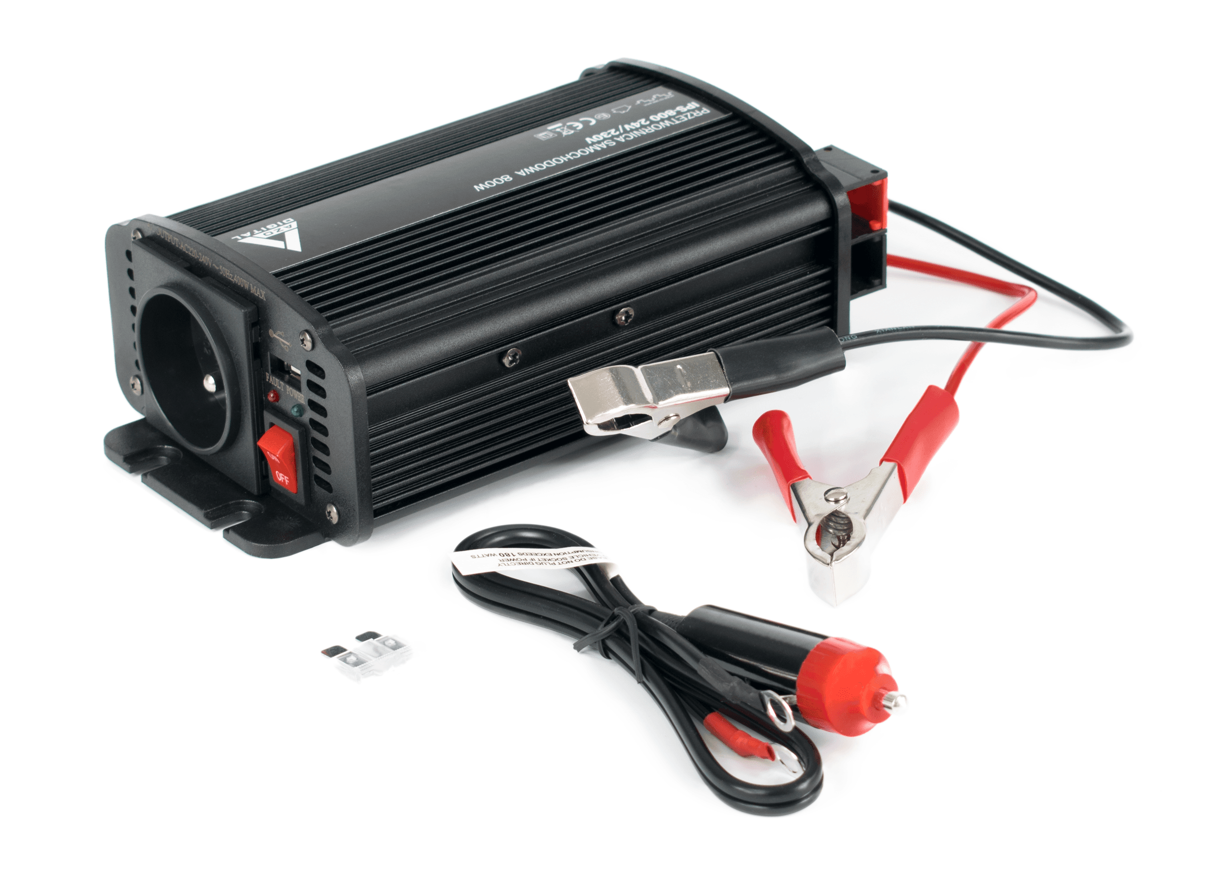 AZO IPS-800U PRZETWORNICA NAPIĘCIA 24V/230V 800W - 3 lata gwarancji