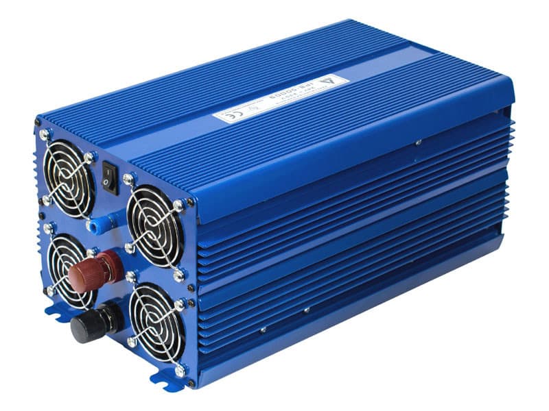 AZO IPS-5000-S SINUS PRZETWORNICA NAPIĘCIA 24V/230V 5000W z miękkim startem np. POMPY LODÓWKI - ECO MODE - 5 lat gwarancji, produkcja polska
