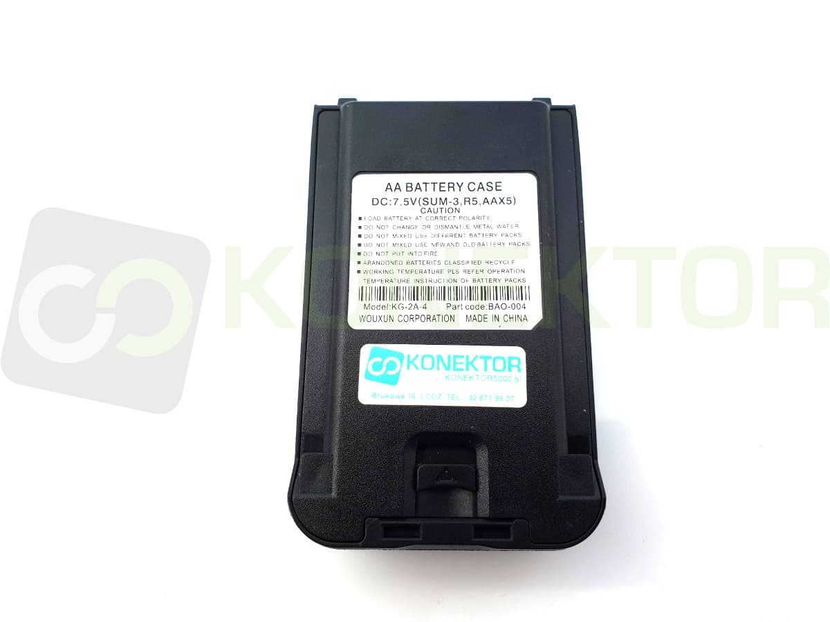Pojemnik na baterie do Wouxun KG-UV8D / KG-UV8D Plus - 5x AA - KG-2A-4