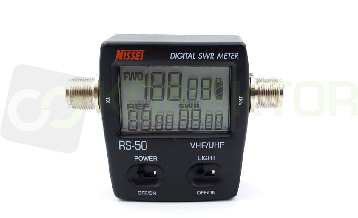 NISSEI RS-50 CYFROWY REFLEKTOMETR 140-170/430-470 MHz - pomiar SWR/POWER miernik POLSKA INSTRUKCJA