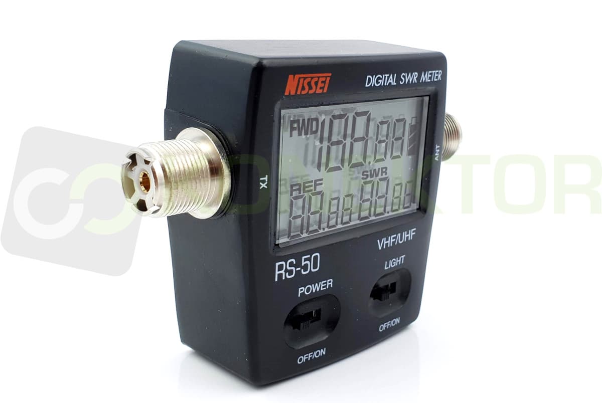NISSEI RS-50 CYFROWY REFLEKTOMETR 140-170/430-470 MHz - pomiar SWR/POWER miernik POLSKA INSTRUKCJA