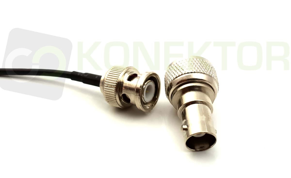 Przejściówka adapter gniazdo BNC / wtyk UC-1 (z BNC na wtyk UC-1)