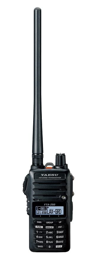 YAESU FTA-250L radiotelefon lotniczy ręczny 5W, IPX5, 3 lata gwarancji, Made in Japan