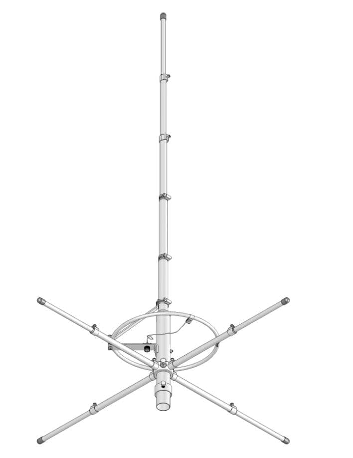MaCo ALPHA 5000 TURBO ANTENA BAZOWA CB/10m 5/8 fali 26-33MHz / 5000W