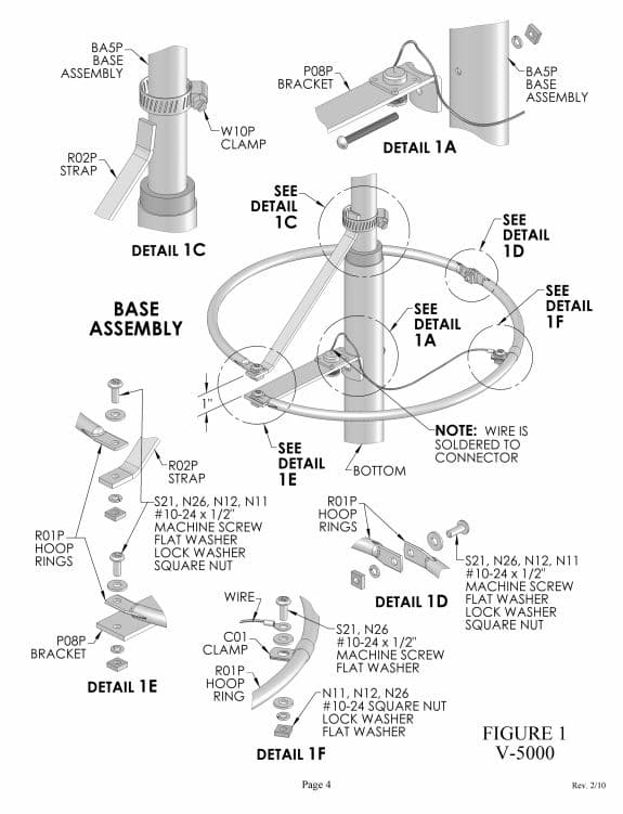 MaCo ALPHA 5000 TURBO ANTENA BAZOWA CB/10m 5/8 fali 26-33MHz / 5000W