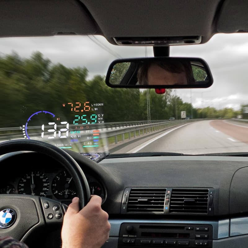 Wyświetlacz Head-Up Display A8 projektor HUD 5.5" do Twojego auta - pod OBD-2