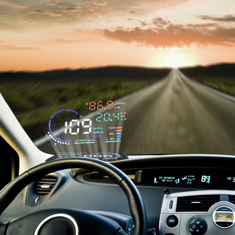 Wyświetlacz Head-Up Display A8 projektor HUD 5.5" do Twojego auta - pod OBD-2