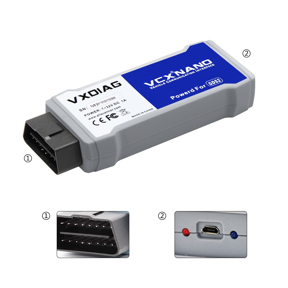 VXDIAG NANO OPEL SAAB CHEVROLET amerykańskie GM do GDS2 Tech2Win - interfejs diagnostyczny / głowica wersja USB PC - 100% legalny