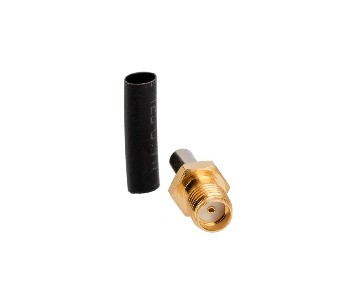 Gniazdo SMA zaciskane na kabel RG-174 PTFE/Gold RADIORA (złącze SMA żeńskie do montażu na przewód)