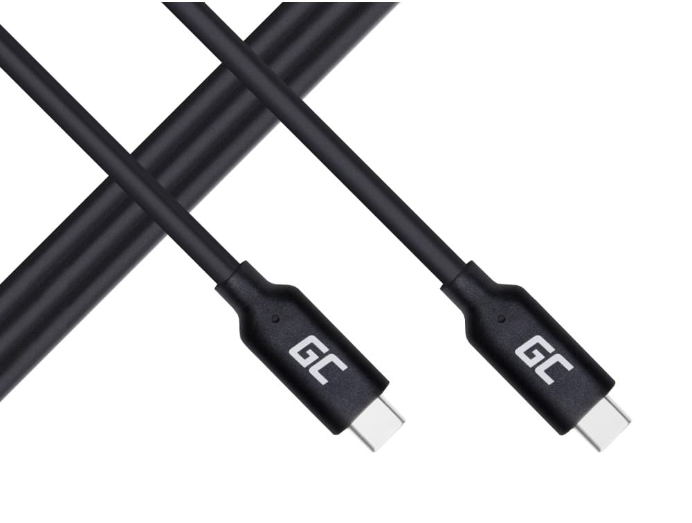Kabel przewód zasilający USB-C 3.1 100cm Power Delivery 100W 10Gbps SUPERJAKOŚĆ Green Cell KAB38
