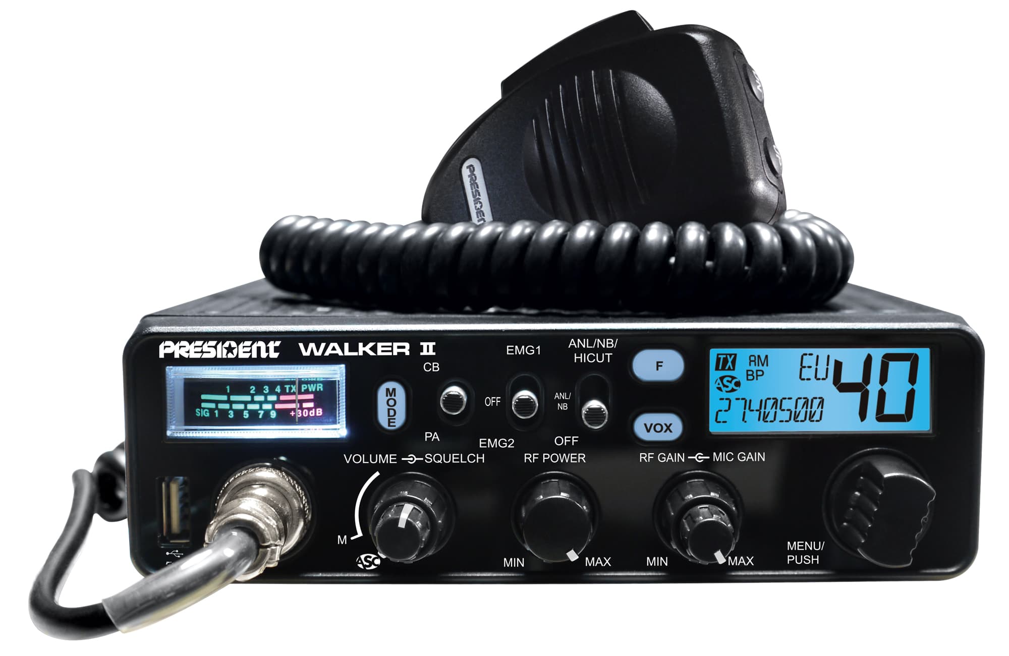 PRESIDENT WALKER II CB radio dla wymagających - wyższa półka