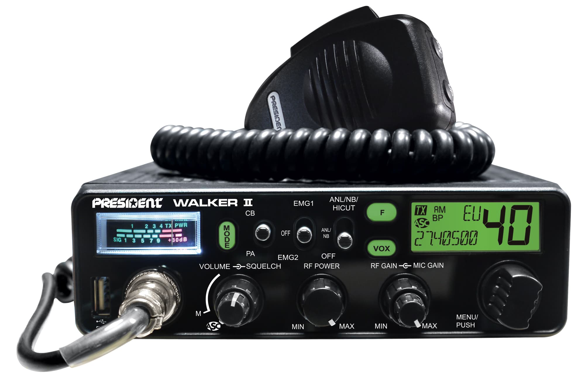 PRESIDENT WALKER II CB radio dla wymagających - wyższa półka