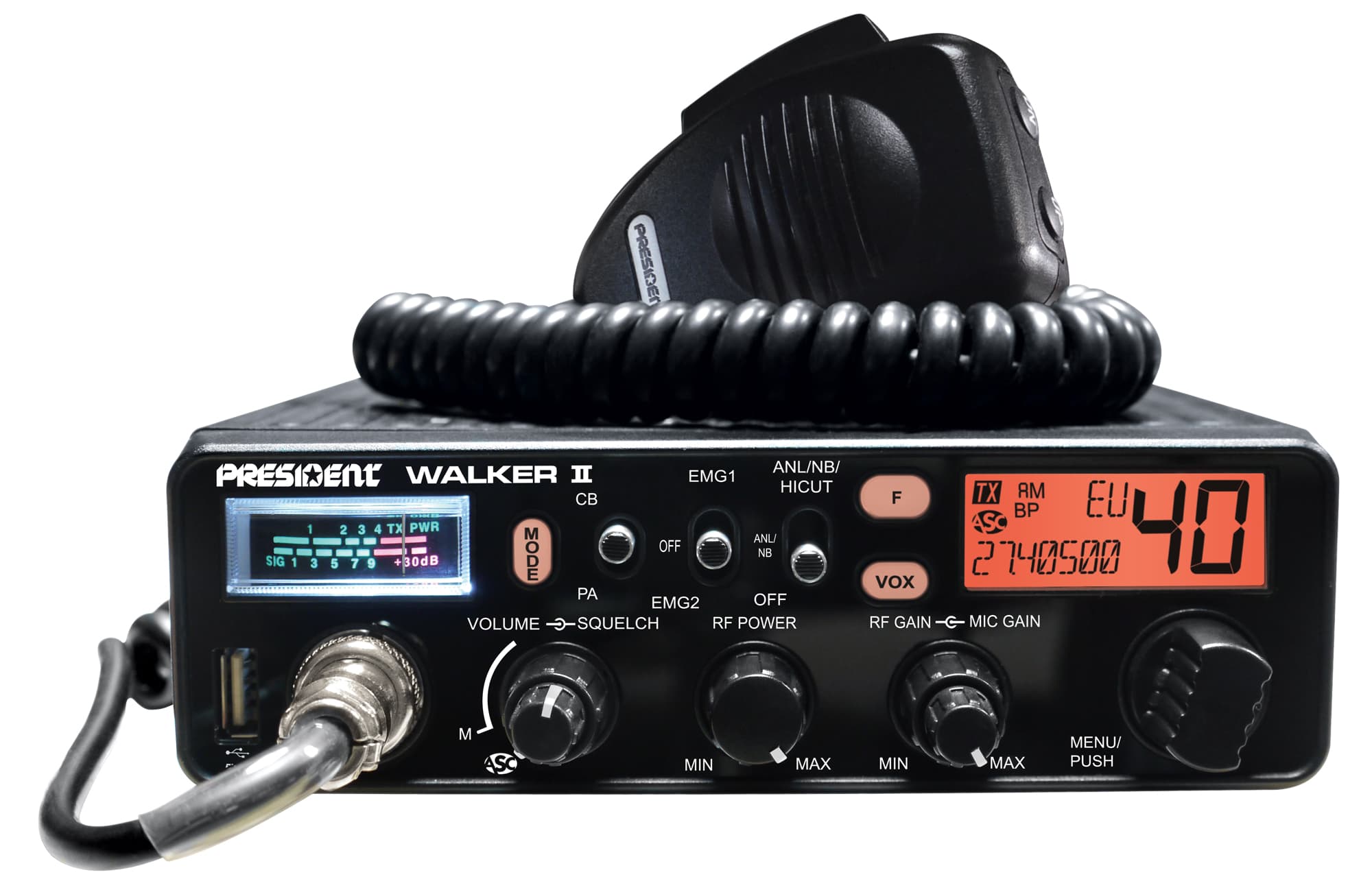 PRESIDENT WALKER II CB radio dla wymagających - wyższa półka