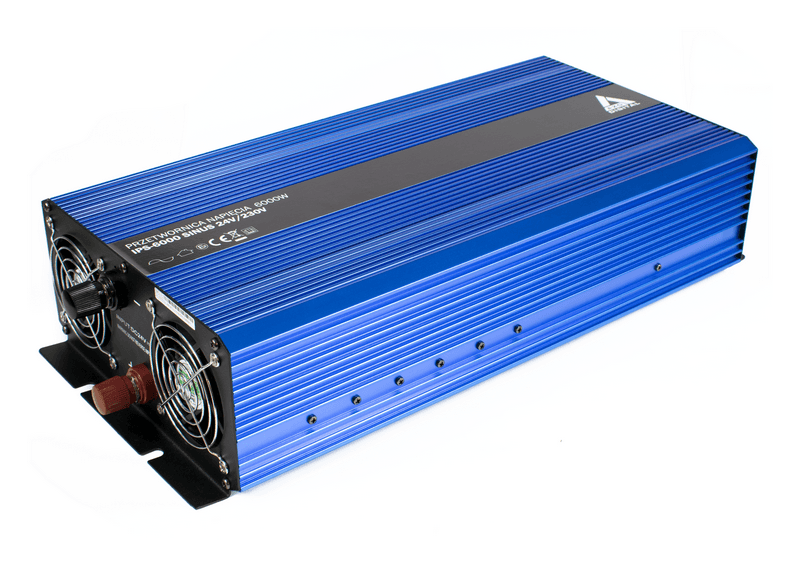 AZO IPS-6000-S SINUS Przetwornica napięcia 24V/230V 6000W z miękkim startem np. POMPY PIECE CO LODÓWKI KOMPRESORY - 3 lata gwarancji