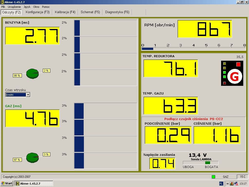 Uniwersalny interfejs LPG Bluetooth PLUS (bezprzewodowy) do STAG, KME, LPGTECH, AGIS - Łodź, Zbąszyńska 2