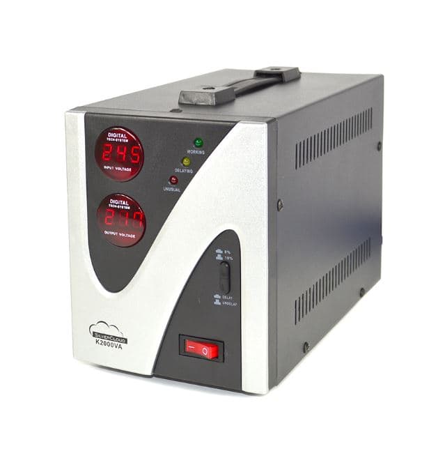 SilverCloud K2000 automatyczny stabilizator napięcia 2000VA 1200W AVR 230V