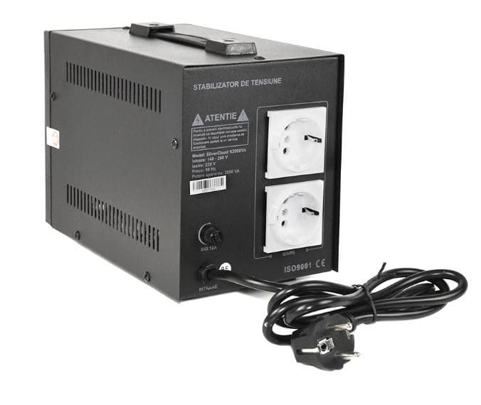 SilverCloud K2000 automatyczny stabilizator napięcia 2000VA 1200W AVR 230V