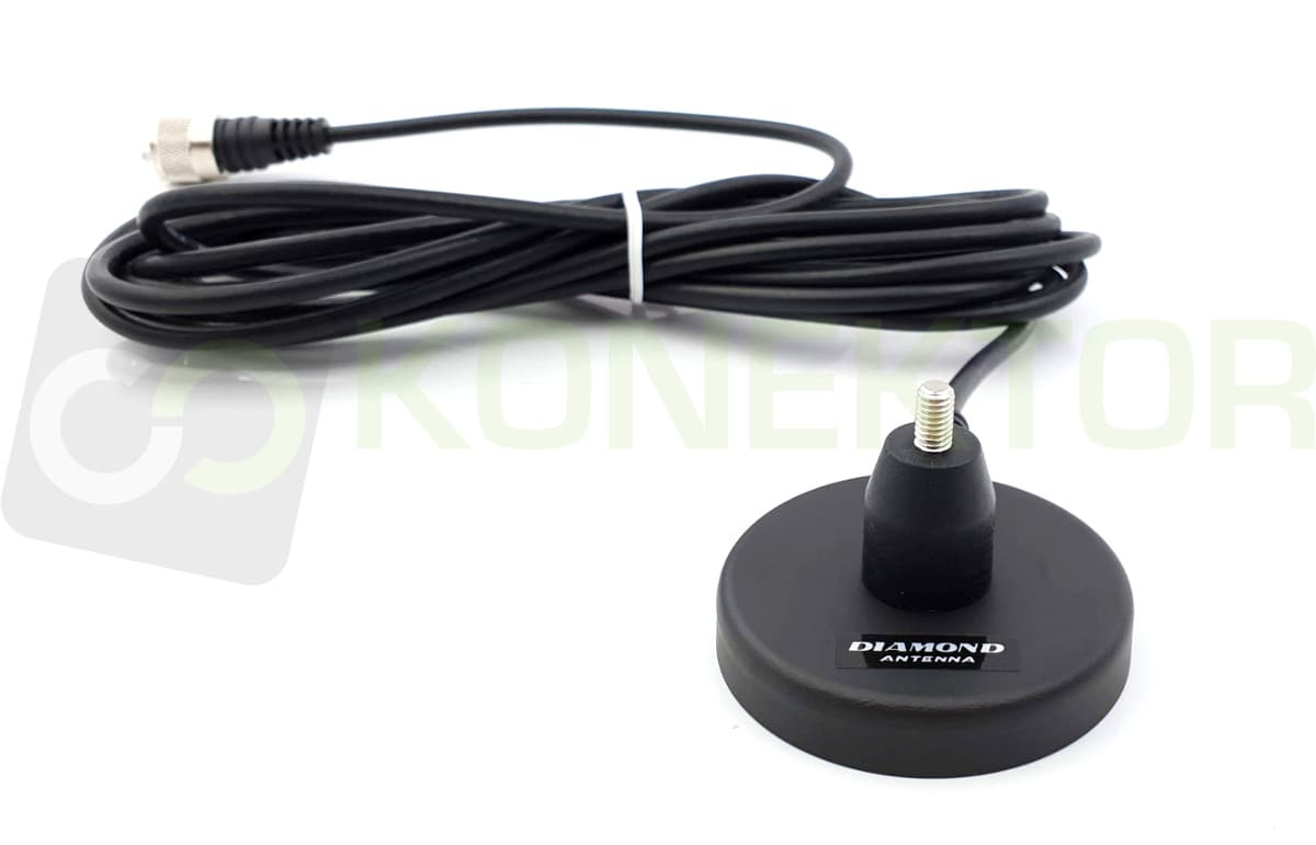 Diamond MC-201 DYSKRETNA antena UHF 340~520MHz długość 16-23cm, podstawa magnetyczna z kablem 4m