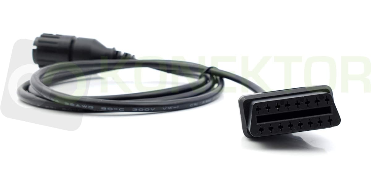 ADAPTER BMW 10-PIN do OBD-II przejściówka do ICOM D - motocykle BMW serie F, K, R, S - Łódź, Zbąszyńska 2