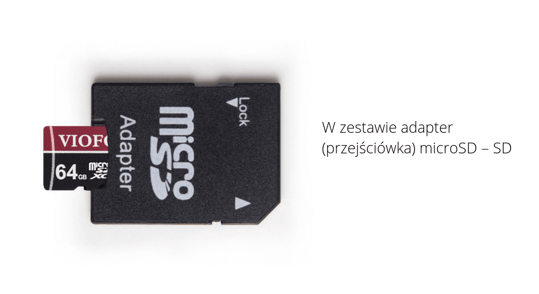 Oryginalna karta pamięci VIOFO micro SD 64GB MLC U3 np. do kamery samochodowej
