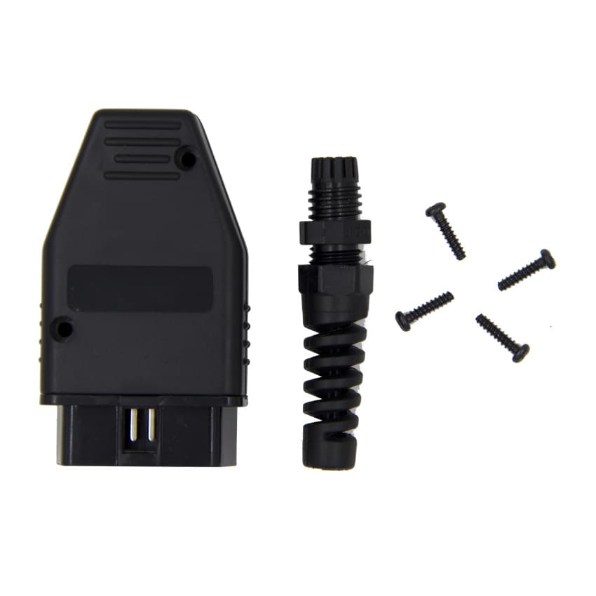 Wtyk OBD-2 prosty 16-pin np. do samochodowych interfejsów diagnostycznych, lokalizatorów GPS (OBD-II)