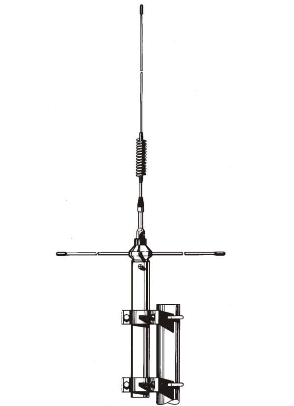 Sirio GP 365-470 C antena bazowa UHF 365-470MHz 1/4 + 1/2 fali długość 99cm (aluminiowa)