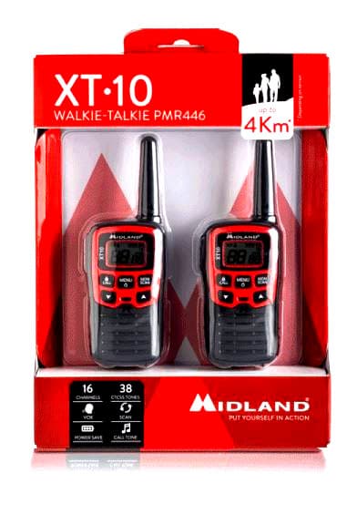 Midland XT-10 kpl [2szt.] krótkofalówki PMR bez zezwoleń, POLSKA DYSTRYBUCJA