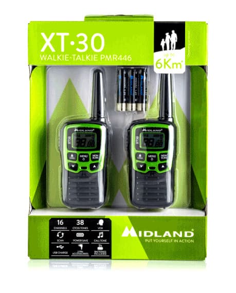 Midland XT30 komplet [2szt.] krótkofalówki PMR bez zezwoleń, POLSKA DYSTRYBUCJA