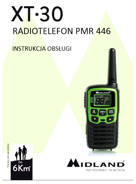 Midland XT30 komplet [2szt.] krótkofalówki PMR bez zezwoleń, POLSKA DYSTRYBUCJA